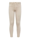 L Agence Margot Cropped Coated High-rise Skinny Jeans In Biscuit