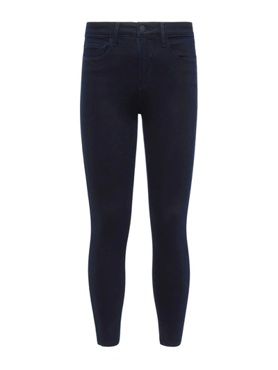 L Agence Margot Highrise Skinny Jean In Black Coated