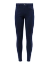 L Agence Marguerite Coated Skinny Jean In Navy Coated