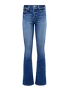 L Agence Kendra Cropped Distressed High-rise Flared Jeans In Cambridge