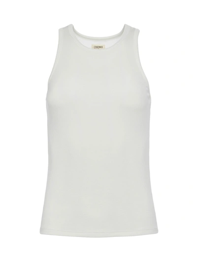 L Agence L'agence Nia Racerback Tank Top In White