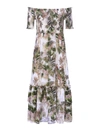 L Agence Oriel Dress In Antique White Multi Vintage Safari