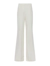 L Agence Pilar Pant In Ecru/gold