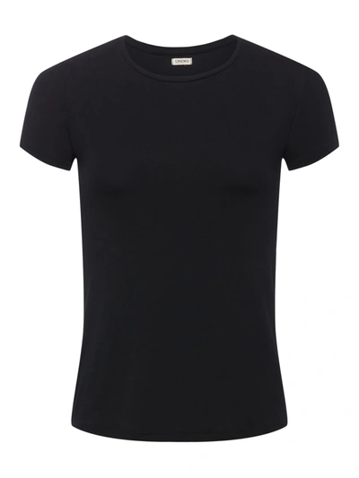 L'agence Ressi Crew Neck T-shirt In Black