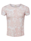 L'agence Ressi Printed Short Sleeve Crewneck Tee In Rose Tan Multi Tropical Toile