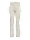 L'agence Raw-hem Bootcut Jeans In Vintage White