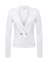 L Agence Sofia Knit Blazer In White