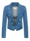 L Agence Wayne Cropped Double-breasted Jacket In Provo