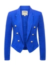 L Agence Wayne Linen Blazer In Surf Blue