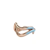 GUCCI 1986 WIGGLE WIGGLE THREAD RING BABY BLUE & ROSE
