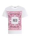 Red Valentino Cotton Jersey T-shirt With Logo In White
