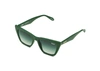 Quay Call The Shots 48mm Gradient Cat Eye Sunglasses In Monstera,green