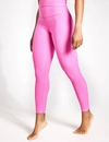 Beyond Yoga Caught In The Midi High-waist Space-dye Leggings In Pink