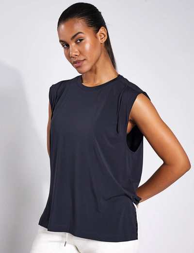 Varley Calgary Boxy Tank In Black