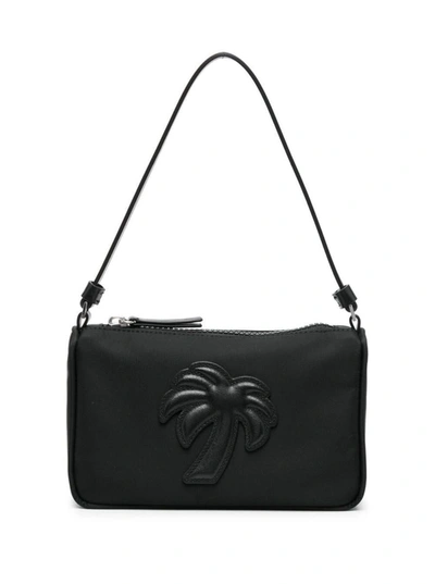 Palm Angels Big Pam Nylon Pouch In Black