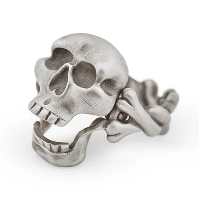 Gucci Skull & Crossbones Ring With Hinged Jaw