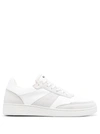 Apc A.p.c. Round Toe Lace Up Sneakers In White