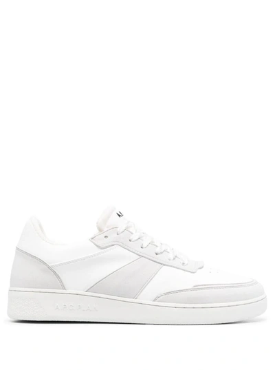 Apc White Plain Sneakers