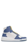 Saint Laurent High Top Lace Up Sneakers In Multicolor