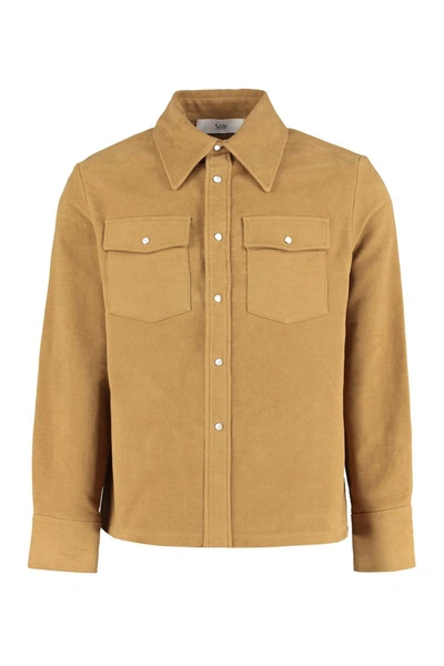 Séfr Matsy Cotton-moleskin Shirt Jacket In Desert Beige