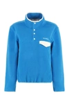 SPORTY AND RICH SPORTY & RICH STAND-UP COLLAR FLEECE SWEATSHIRT