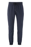 The (alphabet) Elastic-cuff Drawstring Trousers In Blue