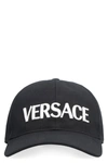 Versace Logo Cap In Black