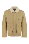 Woolrich Cotton Blend Jacket In Beige