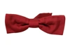 DOLCE & GABBANA DOLCE & GABBANA RED 100% SILK SLIM ADJUSTABLE NECK PAPILLON BOW MEN'S TIE