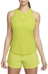 Nike Women's Dri-fit One Luxe Standard Fit Tank Top In Bright Cactus