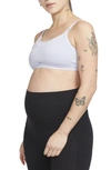 Nike Women's Alate (m) Light-support Lightly Lined Nursing Sports Bra (maternity) In Oxygen Purple/ Cool Grey