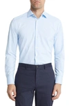 Eton Slim Fit Stretch Dress Shirt In Light Blue