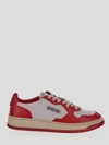 Autry Low Man Shoes In <p> Red Shoes With Round Toe