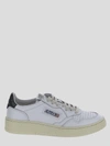Autry Medalist Lace-up Sneakers In <p> White Sneakers In Leather