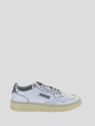 Autry Sneakers In <p> White Sneakers In Leather