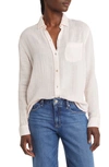 Rails Ellis Long Sleeve Gauze Shirt In Petal