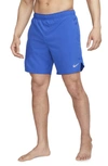 Nike Men's Challenger Dri-fit 7" Unlined Running Shorts In Game Royal/ Game Royal/ Black