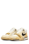 Nike Air Trainer 1 Sneaker In Coconut Milk/ Black/ Team Gold