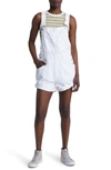 Free People Ziggy Shortalls In Optic White