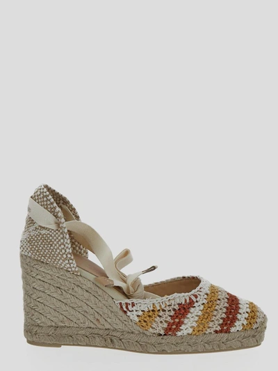 Castaã±er Wedge Espadrille Sandals In Multicolor