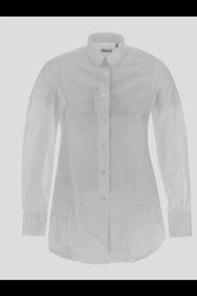 Finamore Shirts Bordeaux In White