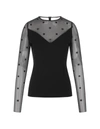 GIVENCHY GIVENCHY MILANO STITCH TOP WITH TULLE 4G