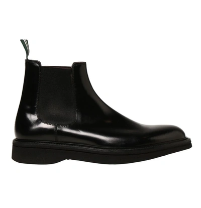 Green George Boots In Black