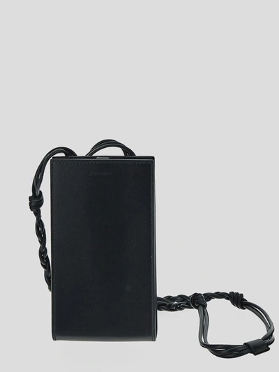 Jil Sander I-tech In <p> Phone Case In Black Calf Leather