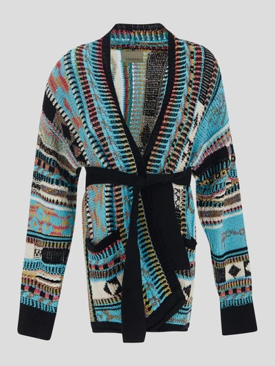 Laneus Cardigan In Multicolor