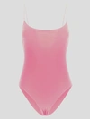 Lido Tre Geometrical One Piece Swimsuit In Pink
