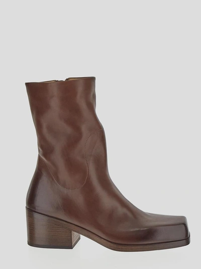 Marsèll Cassello Ankle Boots In Brown