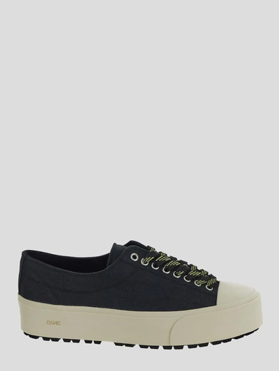 Oamc Chunky Canvas Trainers In Black