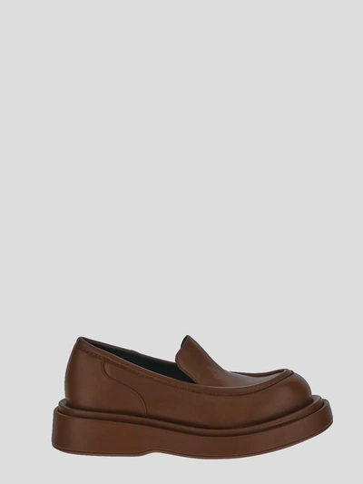 Paloma Barceló Gael Loafers In <p> Brown Loafers In Leather With High Sole