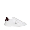Philippe Model Temple Leather Low-top Sneakers In White